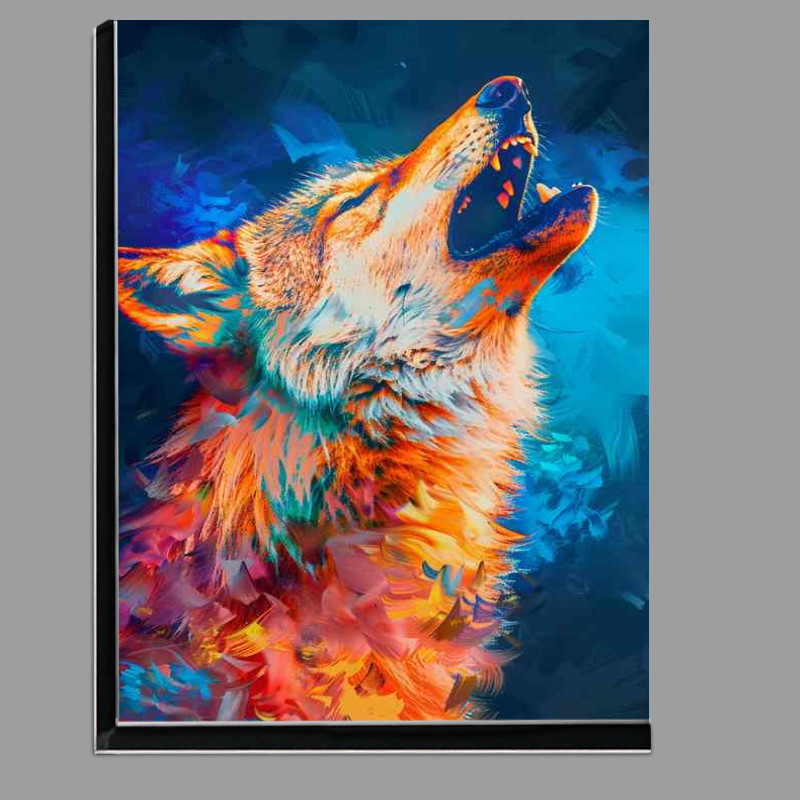 Buy Di-Bond : (Coloured Wolf Howling)