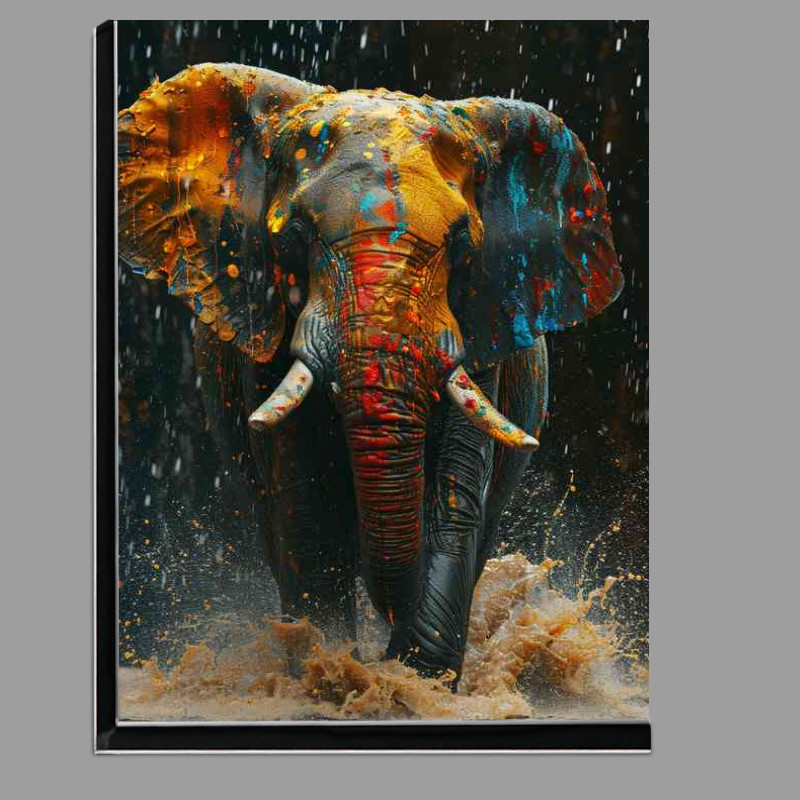 Buy Di-Bond : (Colourful elephant running free)
