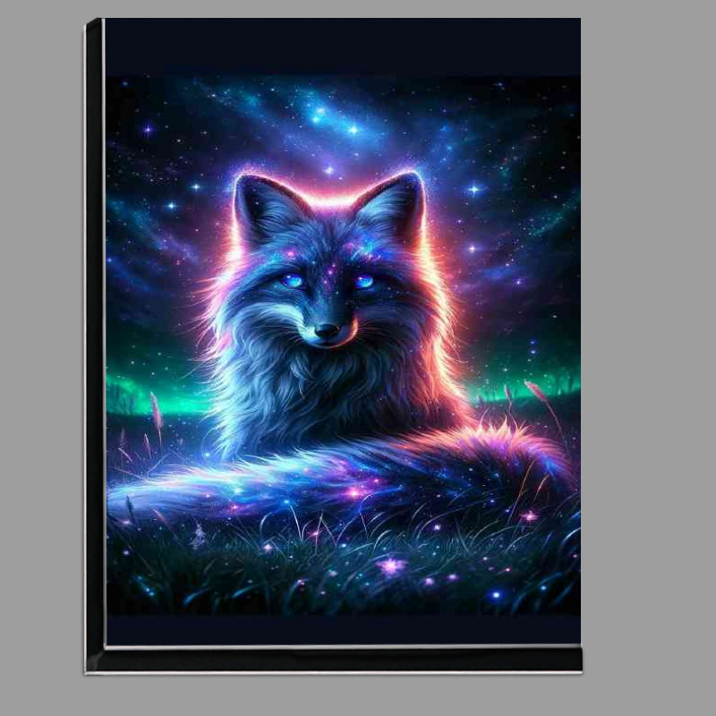 Buy Di-Bond : (Cosmic Fox its fur sparkling with stardust and vibrant auroras)