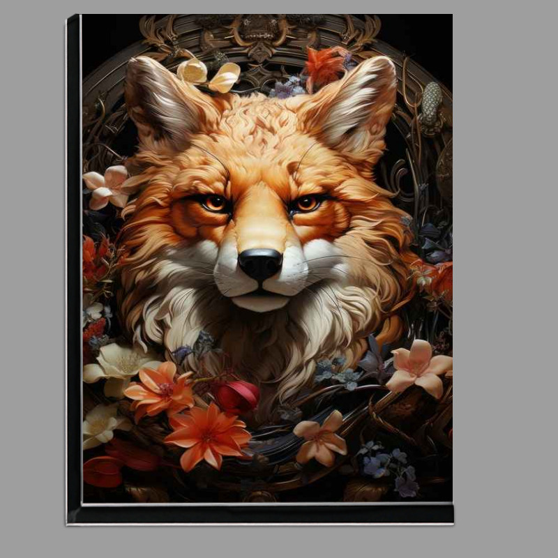 Buy Di-Bond : (Fox Face with flowers)