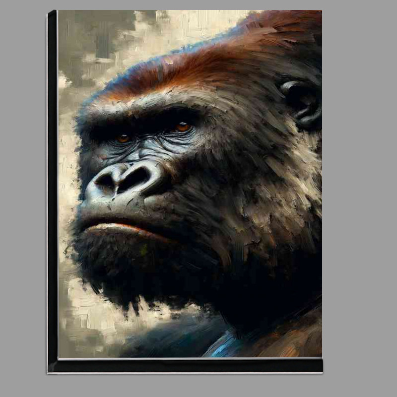 Buy Di-Bond : (Gorillas face using a heavy palette knife technique)