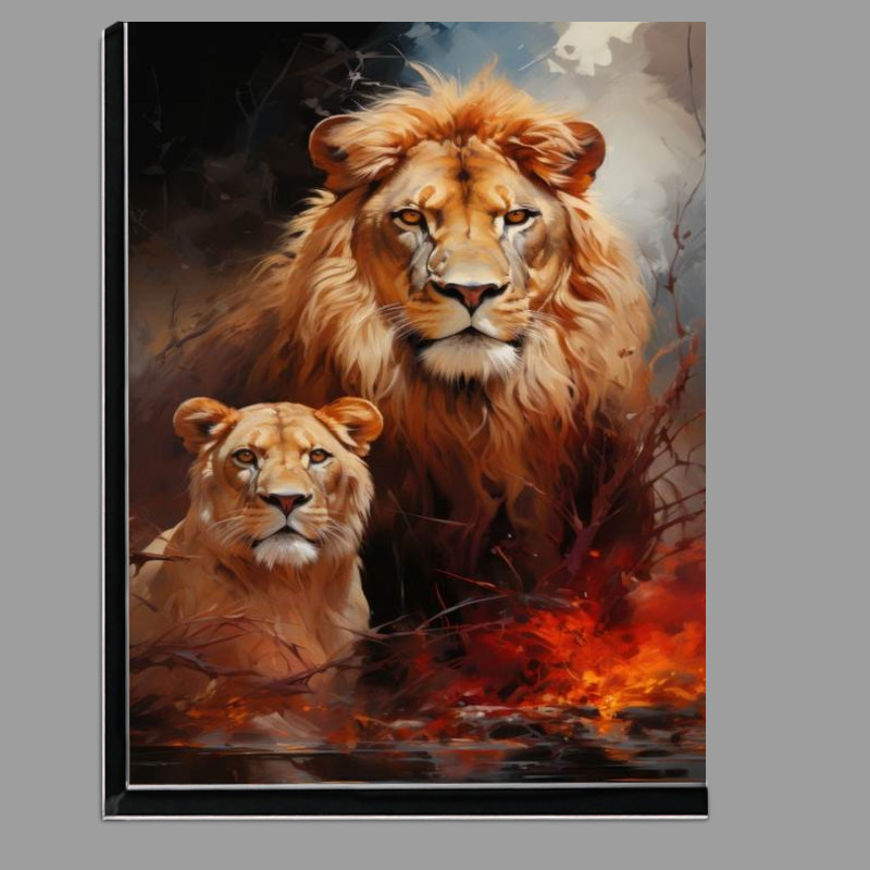 Buy Di-Bond : (Lion and Lioness)