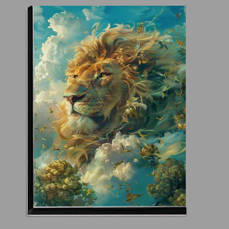 Buy Di-Bond : (Lion surrounded by clouds)
