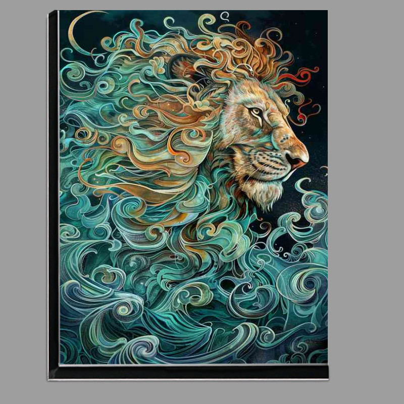 Buy Di-Bond : (Lion with his blue and brown swirly main)