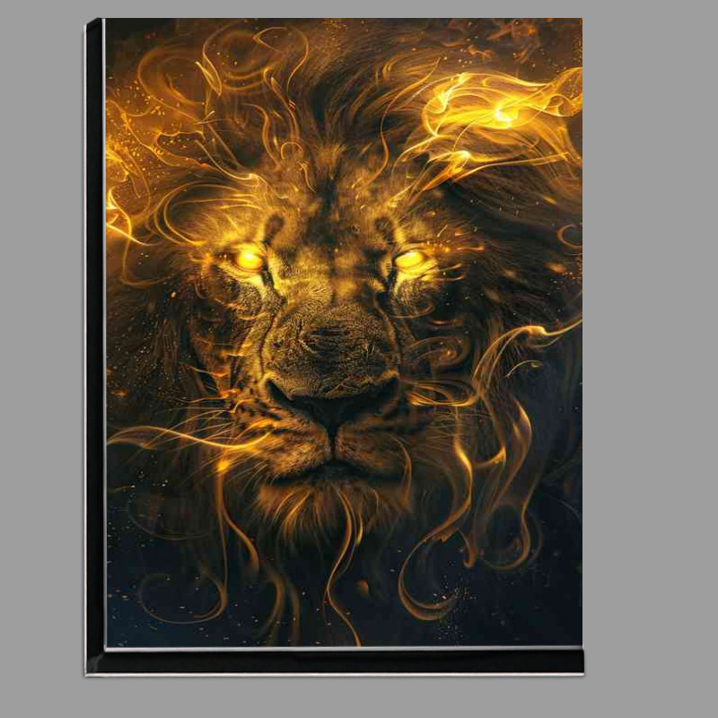 Buy Di-Bond : (Lions head with golden flames)
