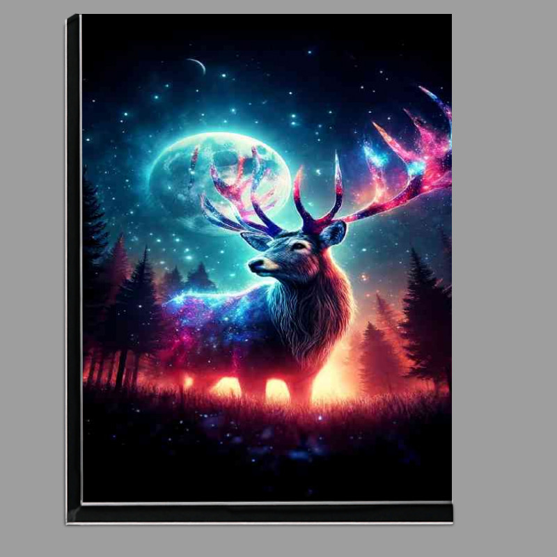 Buy Di-Bond : (Majestic Stag antlers illuminated with celestial light)