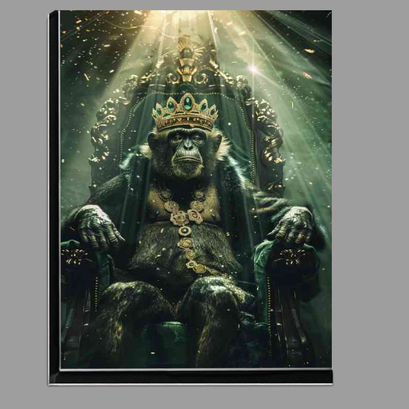 Buy Di-Bond : (Monkey dressed as the king of the woods sitting)