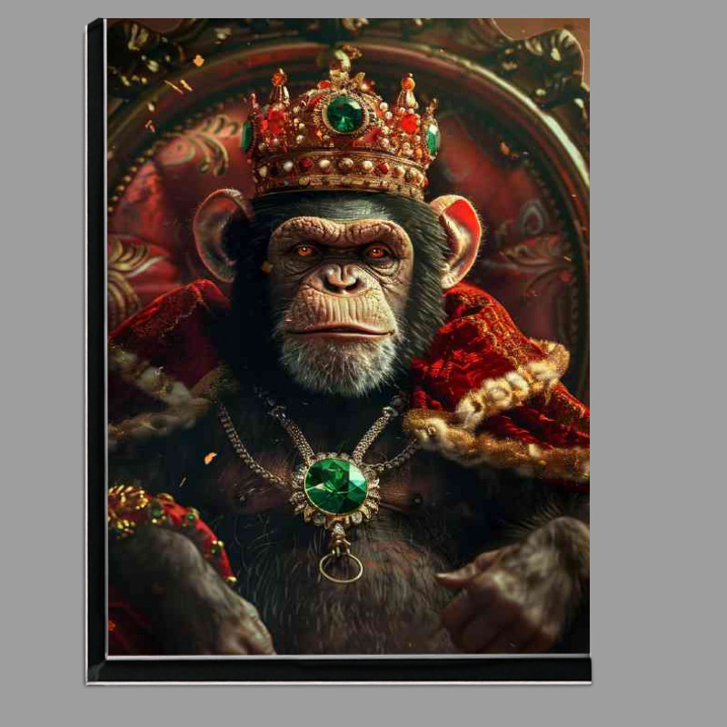 Buy Di-Bond : (Monkey wearing a crown and royal red)