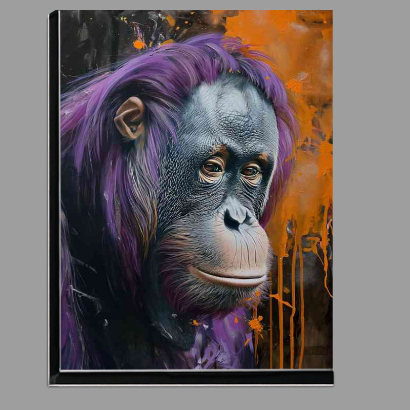 Buy Di-Bond : (Painting is of an orangutan in purple)