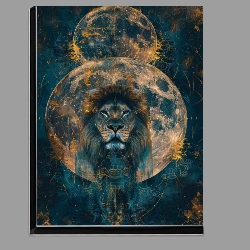 Buy Di-Bond : (Painting of a loin and the moons)