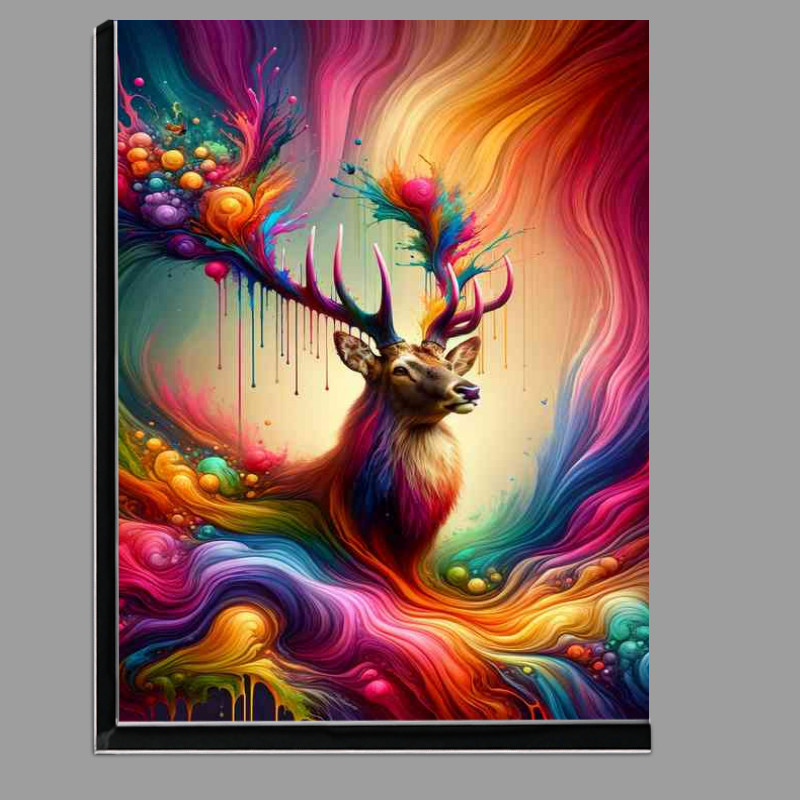 Buy Di-Bond : (Regal deer with antlers that bloom)