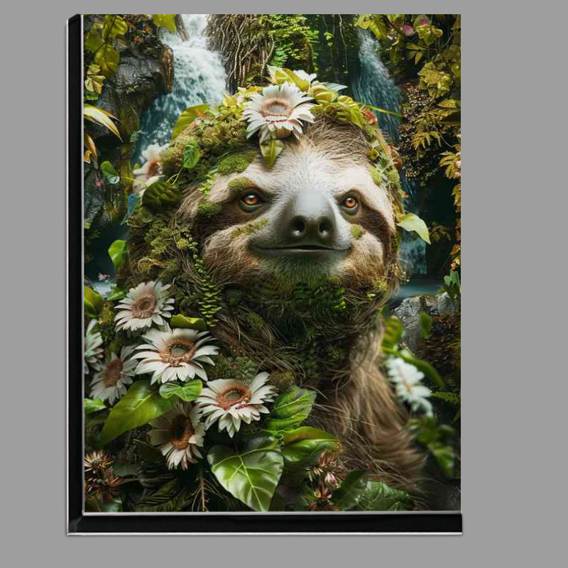 Buy Di-Bond : (Sloth foliage flowers and waterfalls)