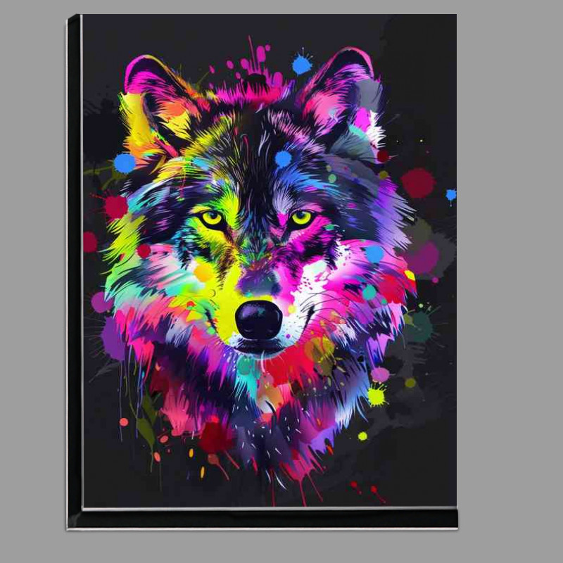 Buy Di-Bond : (Wolf head with splashed art)