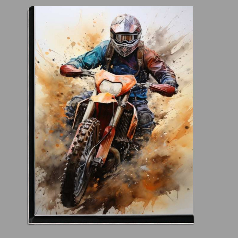 Buy Di-Bond : (Dirtbike riding on a motorcross track)