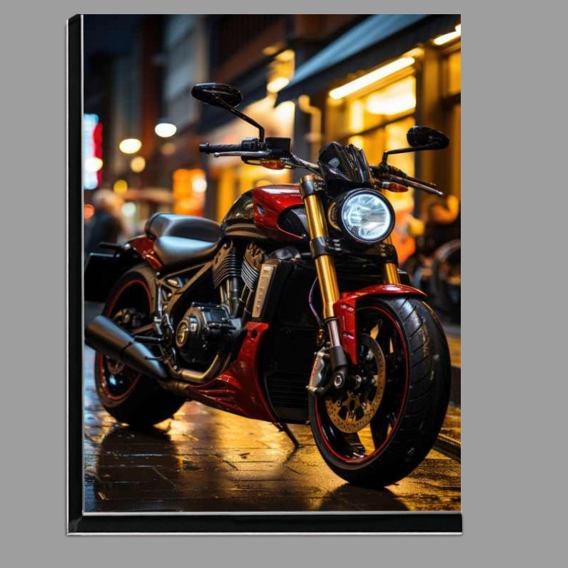 Buy Di-Bond : (Motorbike parked up on the road)