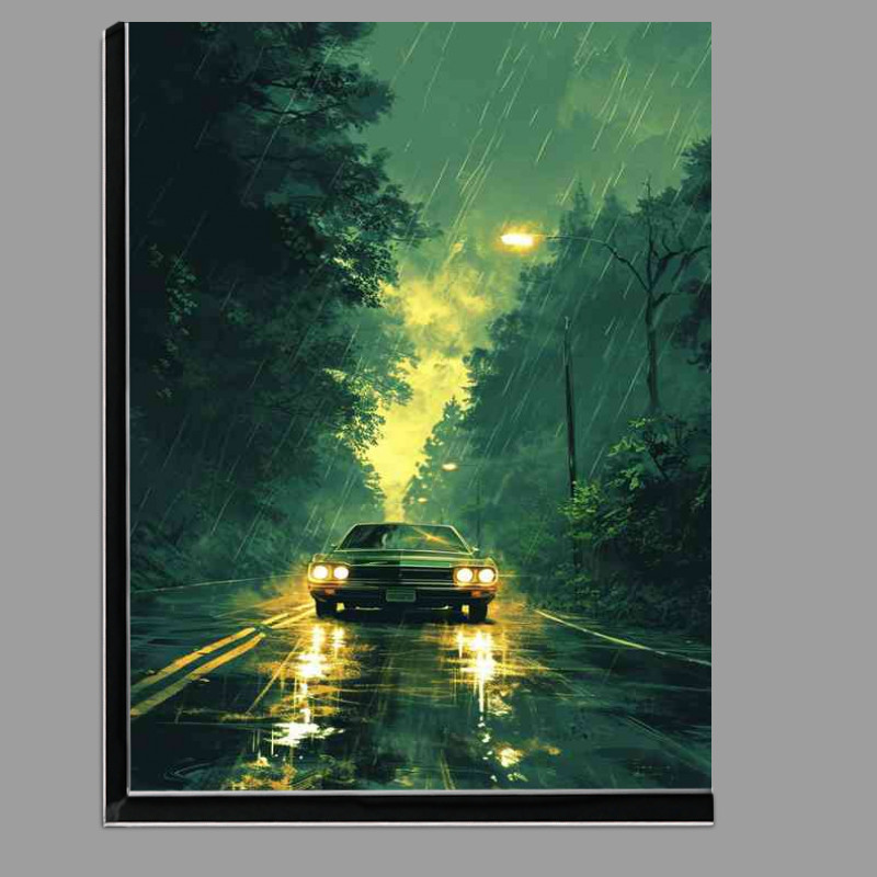 Buy Di-Bond : (Car driving on the road in the rain)
