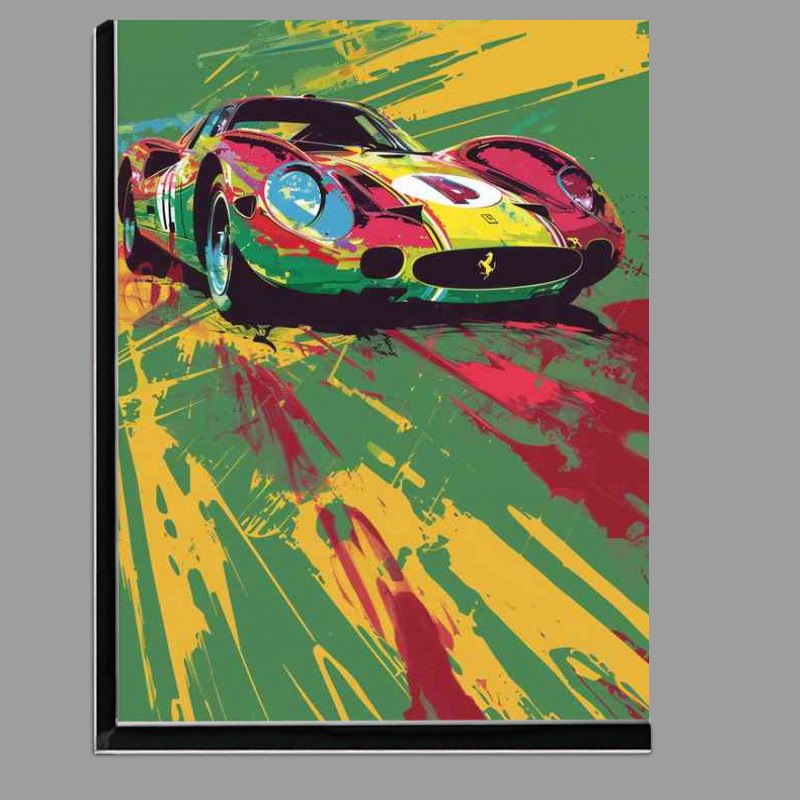 Buy Di-Bond : (Ferrari Le Mans race car multi coloured)