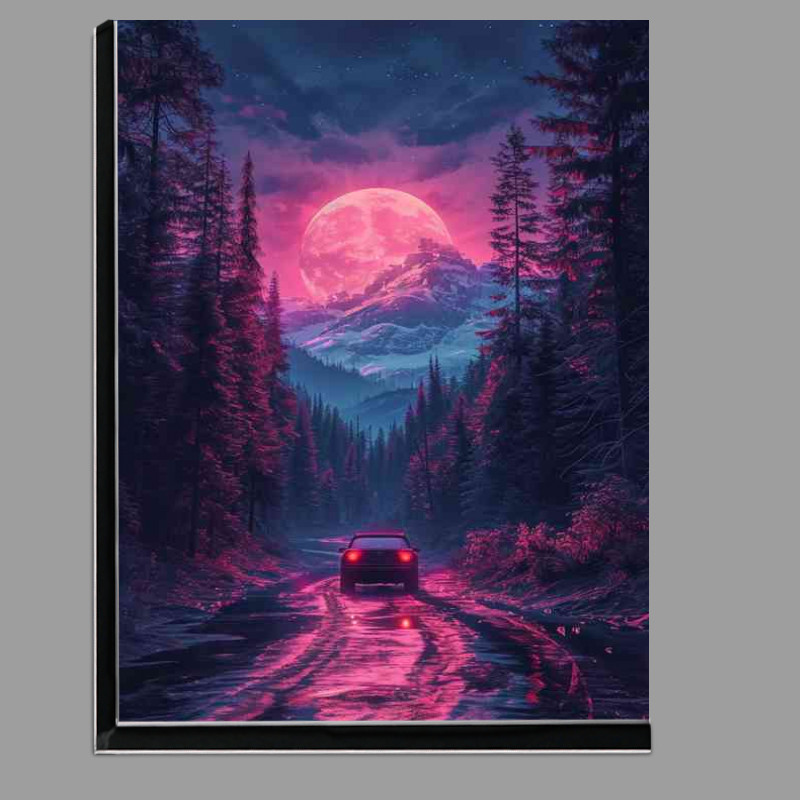 Buy Di-Bond : (Purple sunset driving on the road)