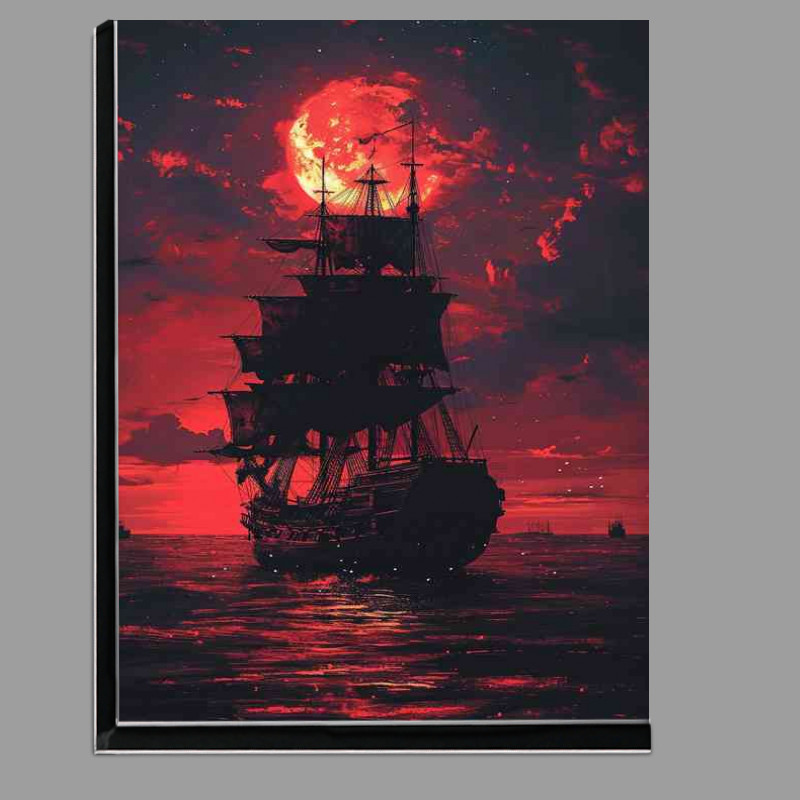 Buy Di-Bond : (The pirate ship under the red moonlit sky)