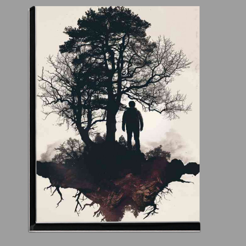 Buy Di-Bond : (Double exposure of the tree and the person)