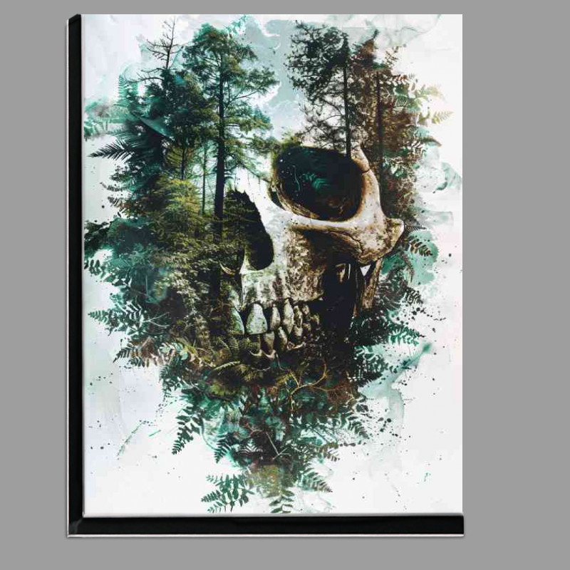Buy Di-Bond : (Double exposure skull face forest)