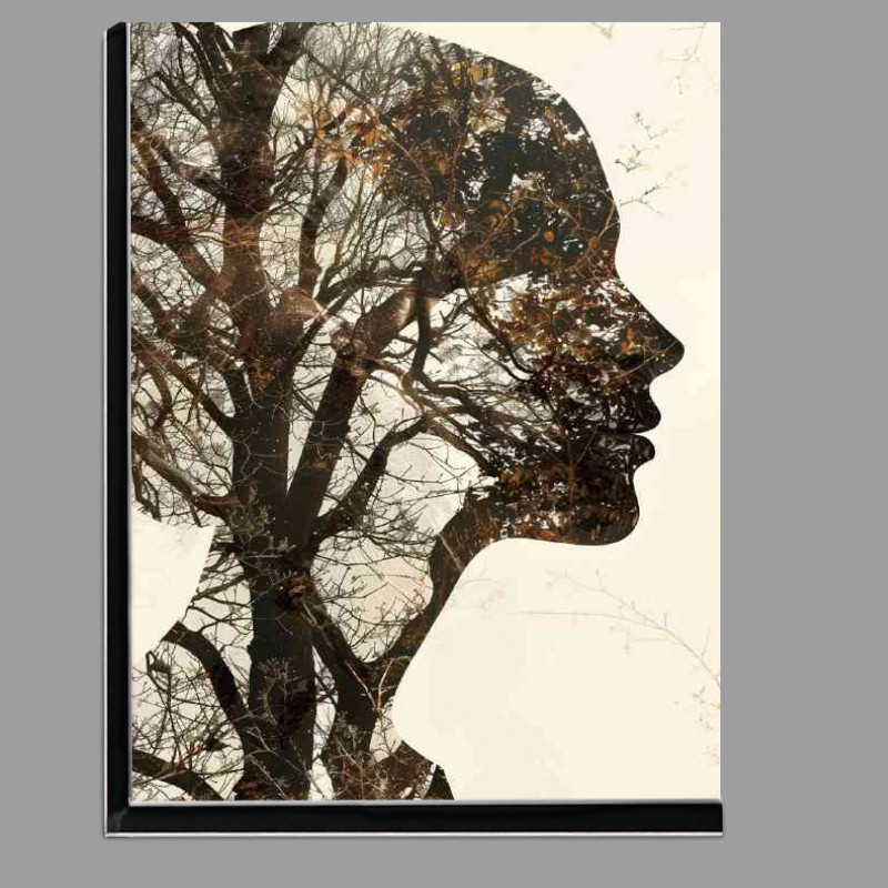 Buy Di-Bond : (Exposed lady in the tree lines)