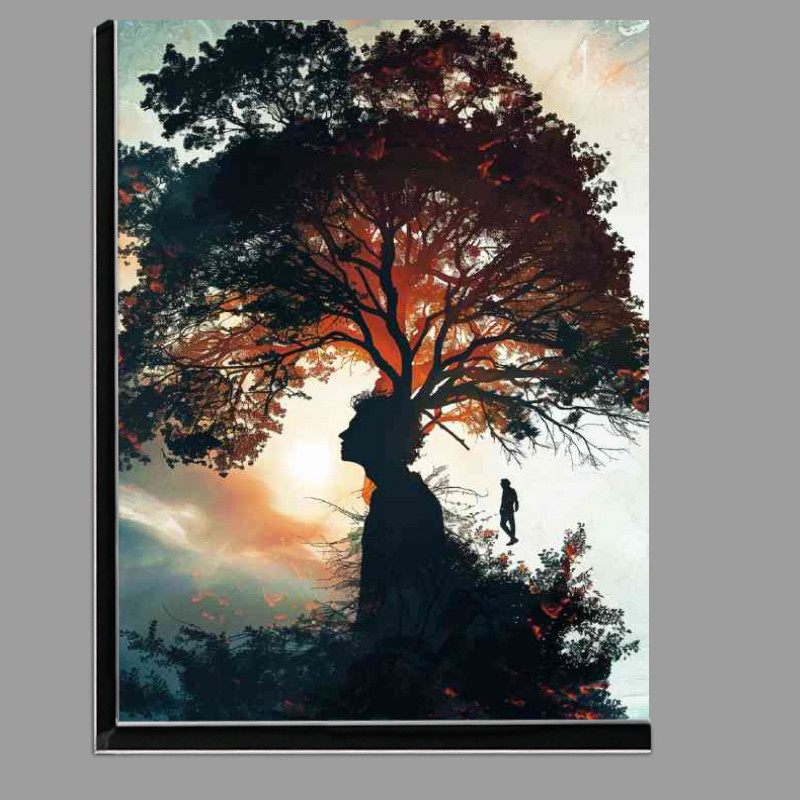 Buy Di-Bond : (Silhouette with trees and person)
