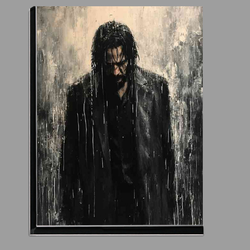 Buy Di-Bond : (Keanu Reeves pallet knife painting that represents)