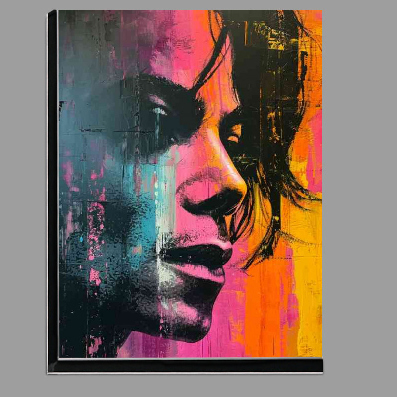 Buy Di-Bond : (Michael Jackson pallet knife painting face)