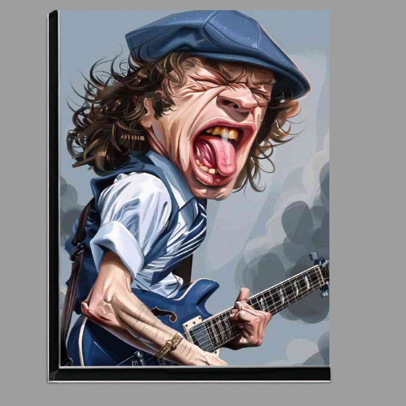 Buy Di-Bond : (Angus Young A caricature drawing)