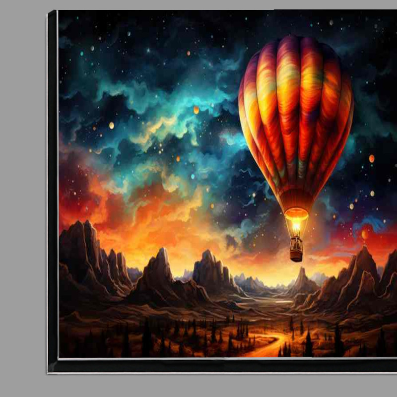 Buy Di-Bond : (Celestial Starry Night Overcast with hot air ballon)