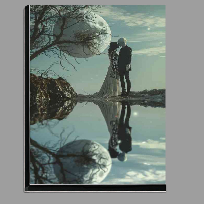 Buy Di-Bond : (Alien couple endless planet reflection)