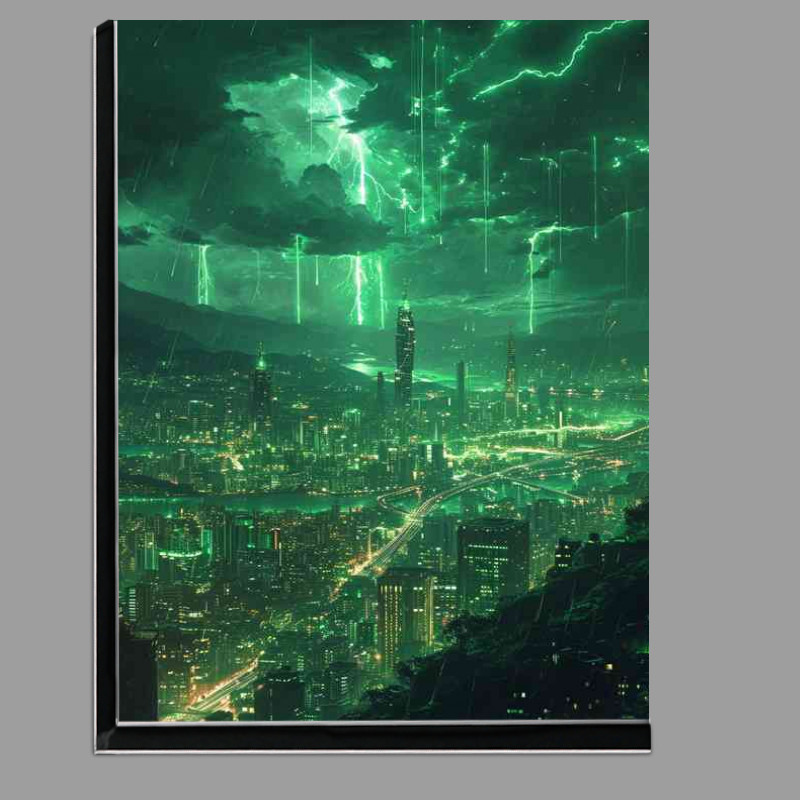 Buy Di-Bond : (The green valley with lightning)
