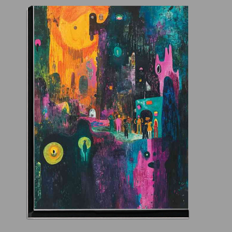 Buy Di-Bond : (A painting of a monster and people)