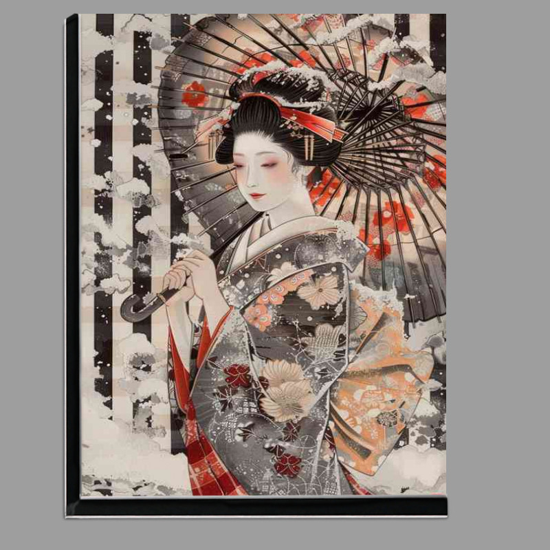 Buy Di-Bond : (Beautiful Japanese woman dressed in an elaborate kimono)