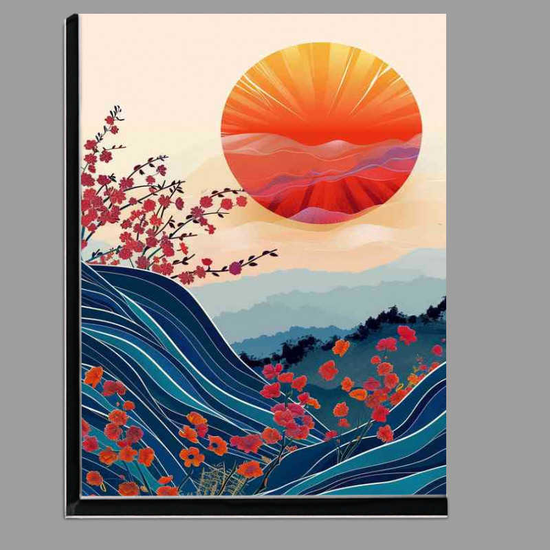 Buy Di-Bond : (Japanese poster art sun and waves)