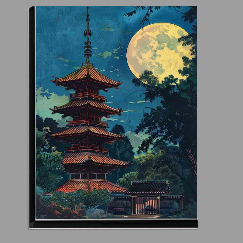 Buy Di-Bond : (Pagoda with red tiles and dark wood)