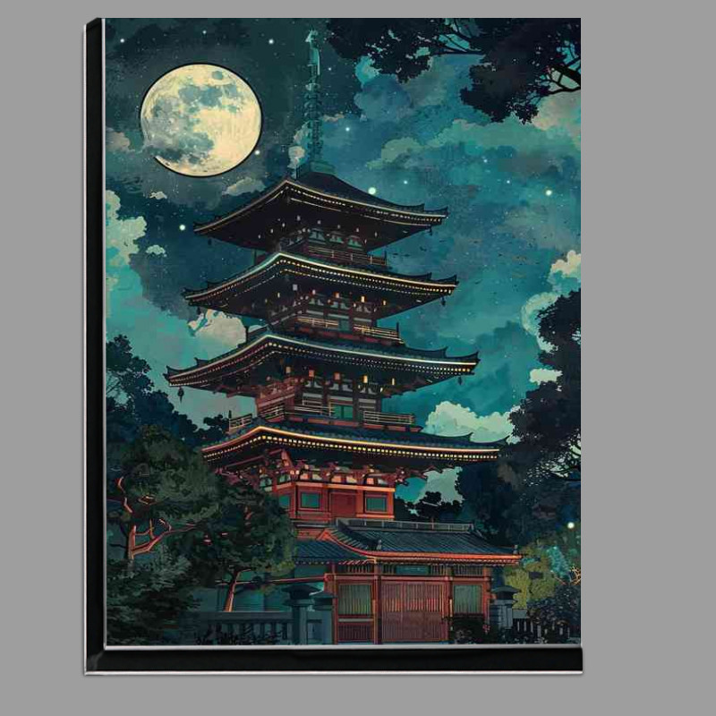 Buy Di-Bond : (Pagoda with the moonlight shining on it)