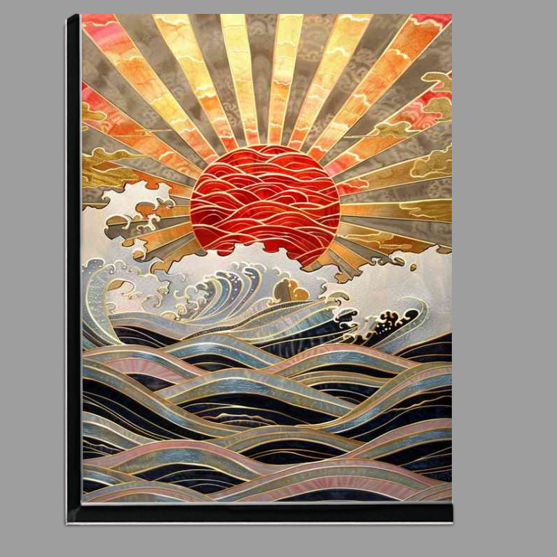 Buy Di-Bond : (Rising sun over the waves)