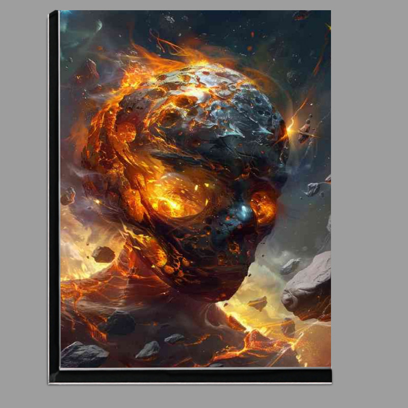 Buy Di-Bond : (Fire planet in space skull)