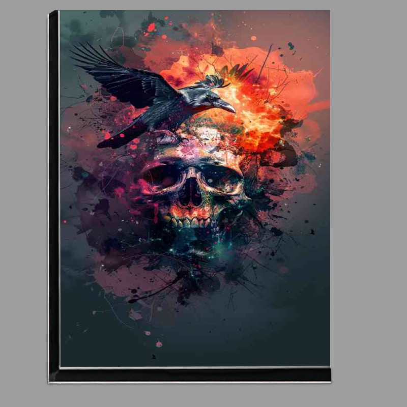 Buy Di-Bond : (Skull in sky with raven)