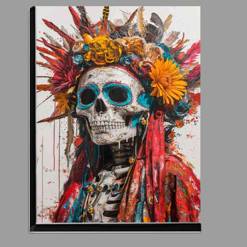 Buy Di-Bond : (Skull with long robe and head flowers)