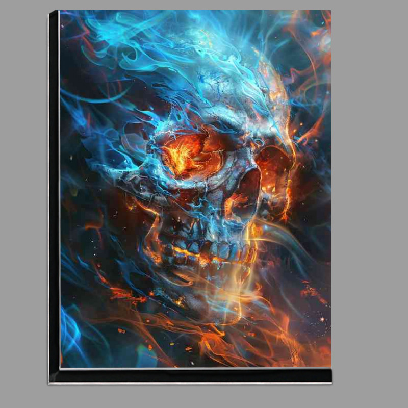 Buy Di-Bond : (The Orange and blue skull)