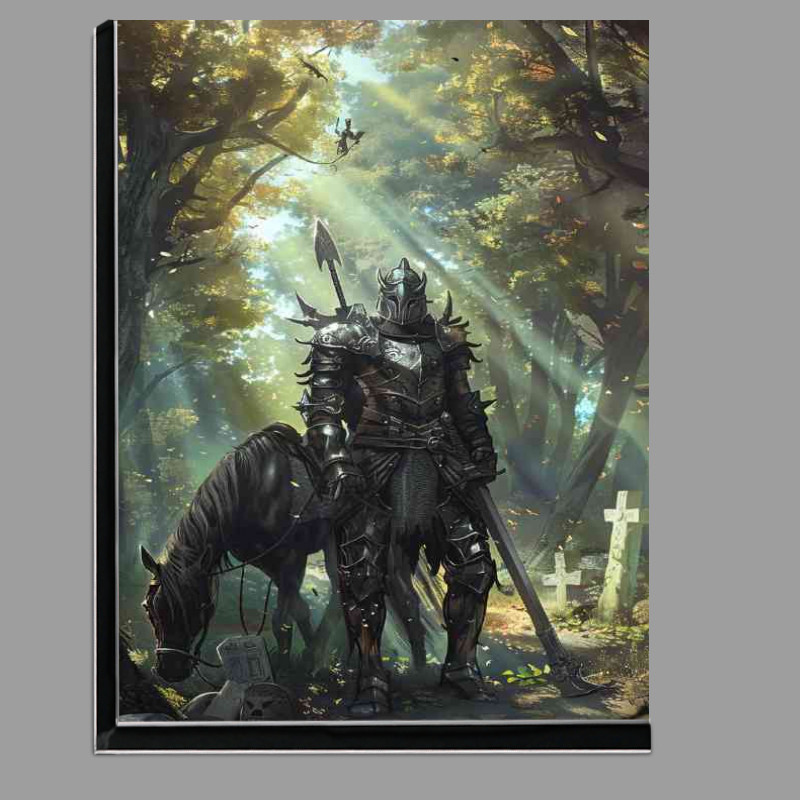 Buy Di-Bond : (Dark fantasy armored knight and Horse)