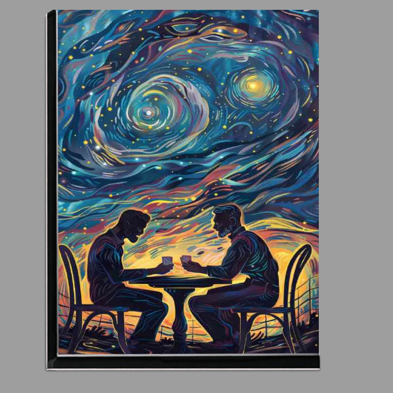 Buy Di-Bond : (Two men sitting together playing with cards)
