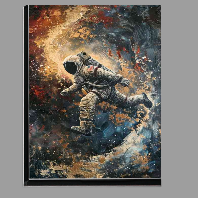 Buy Di-Bond : (Astronaut flies over a cosmic galaxy)