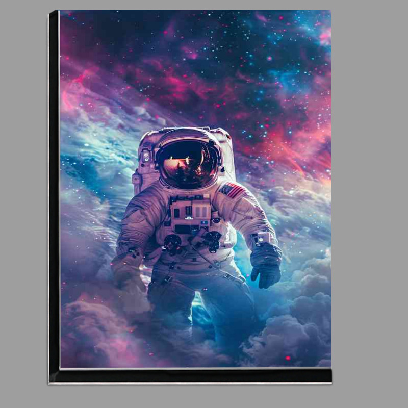 Buy Di-Bond : (Astronaut in space and surrounded by a galaxy clouds)