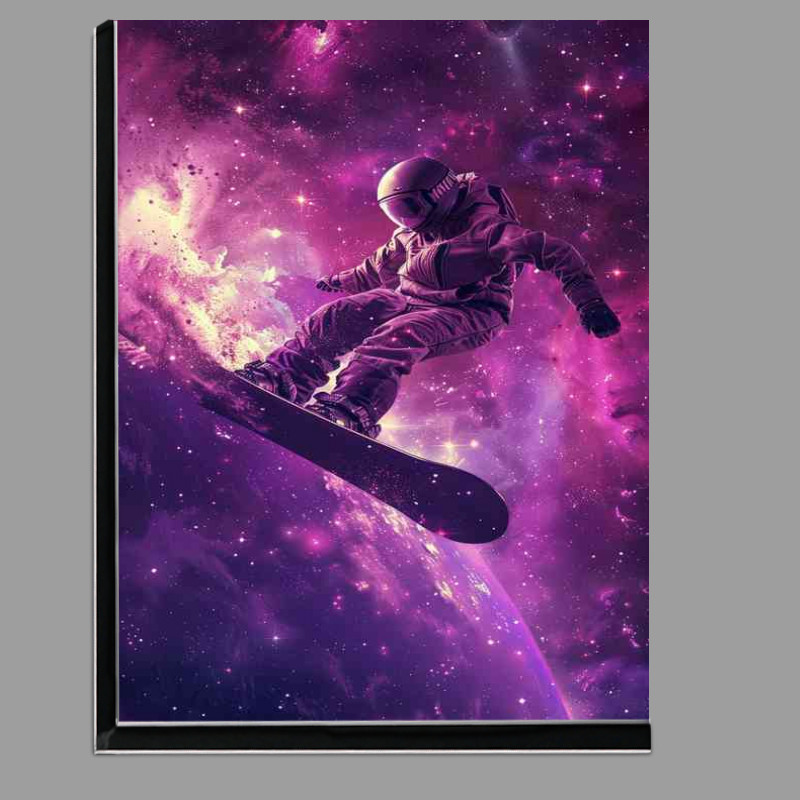 Buy Di-Bond : (Man on a snowboard flying through space)