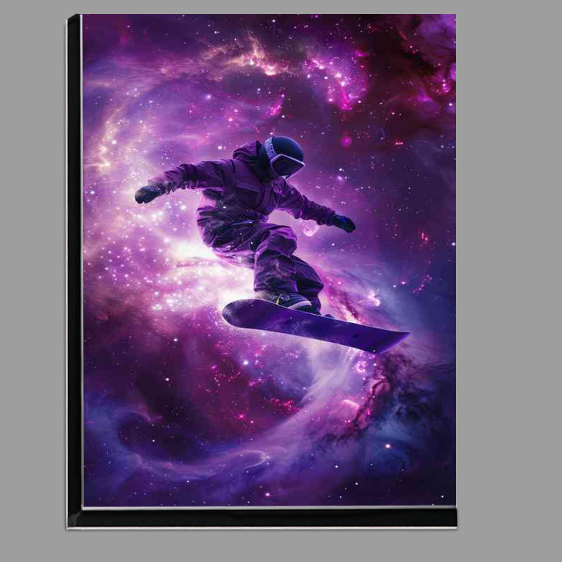 Buy Di-Bond : (Snowboard flying in space purples)