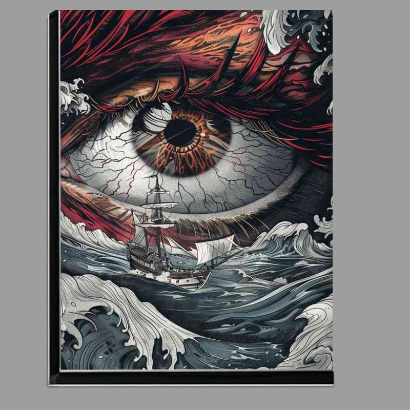 Buy Di-Bond : (Eye Ship in the ocean in the style of fantasy)